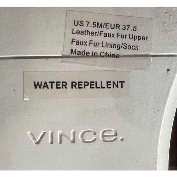 VINCE Norman 2 Suede & Faux Fur-Lined Boots in Black NWOB Size 7 1/2 - Picture 8 of 8